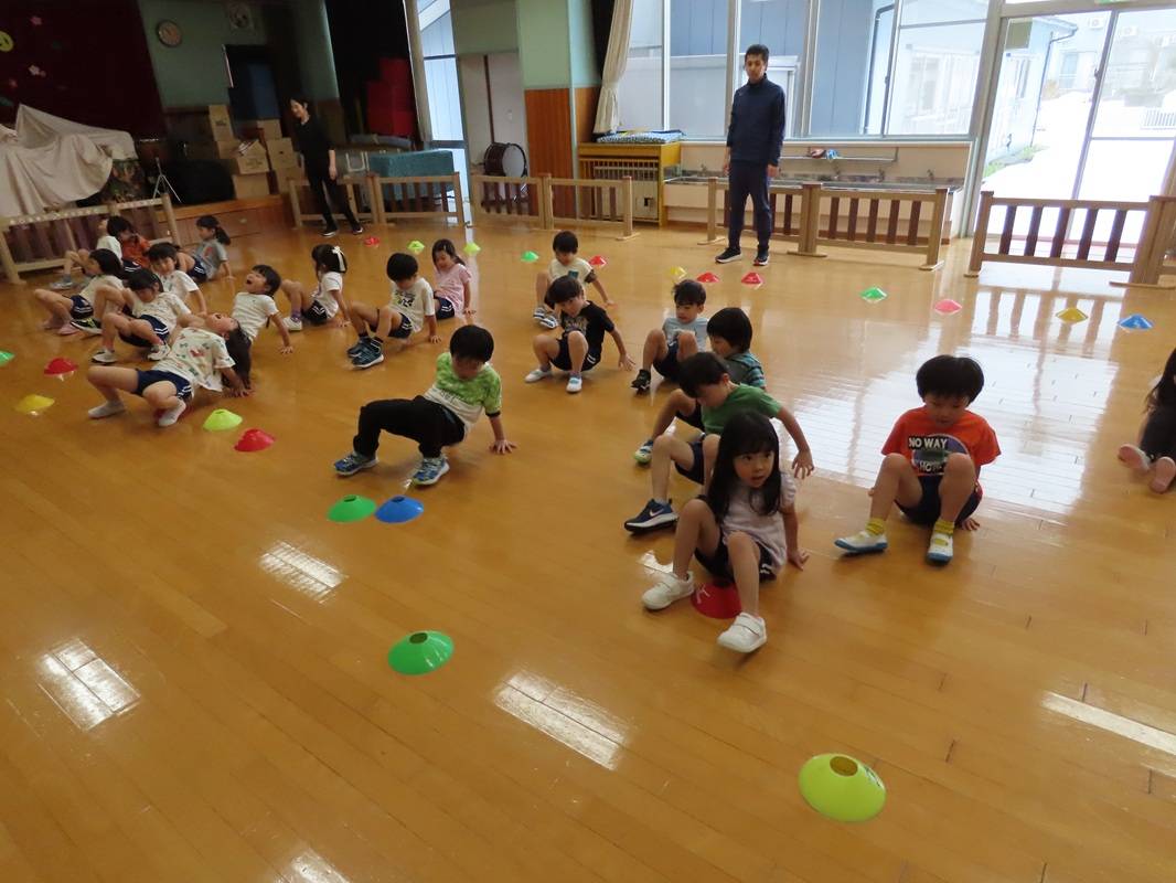 年中組　わくわくちゃれんじ運動あそび②