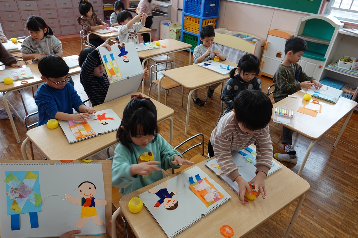 1月19日（木）年中の製作「凧あげ」