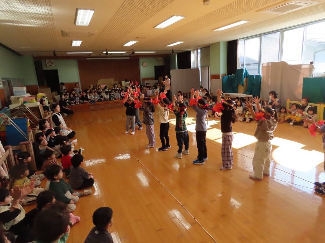 お遊戯会リハーサル１日目