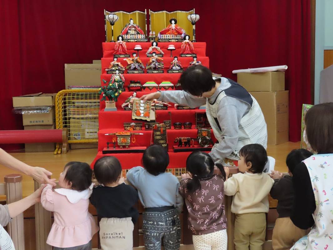 ひな壇に夢中のつぼみ組