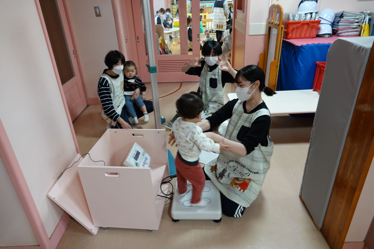 4月9日（火）初めての体位測定