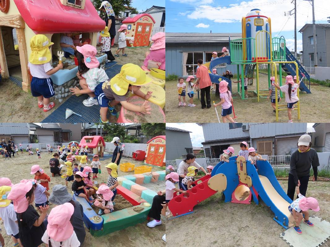 9月22日（月） にぎわう園庭