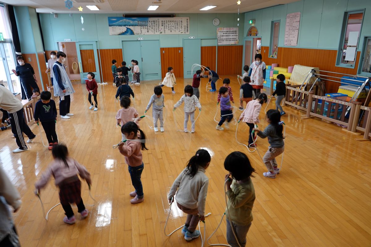 1月15日（月）さくらぐみの縄跳び練習