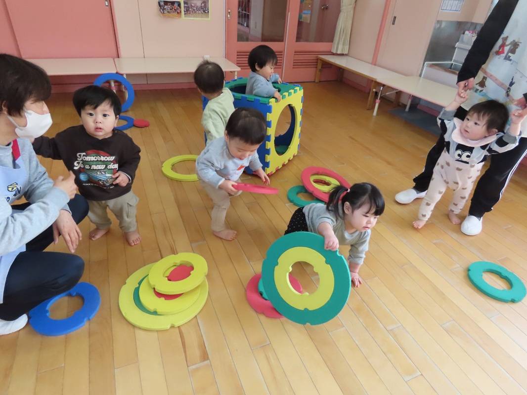 つぼみ組　ソフトパネルで遊びました！