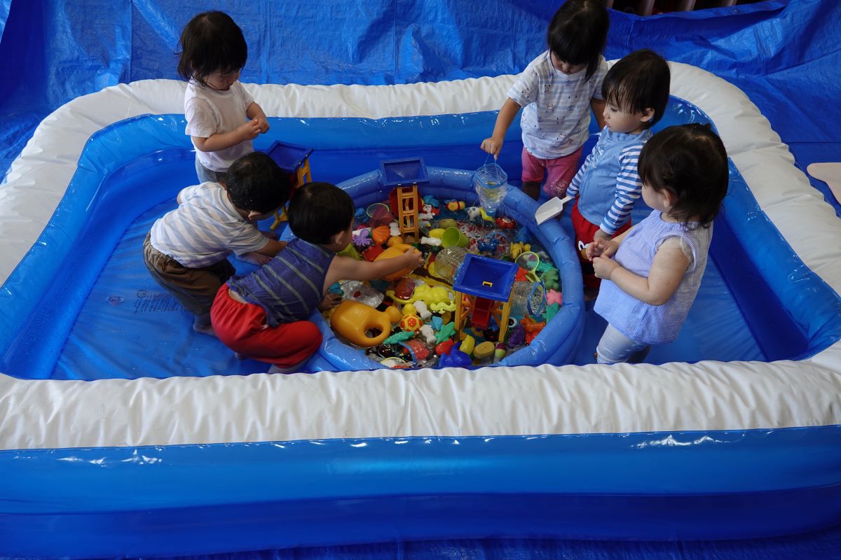 8月23日（水）ばらぐみ水遊び終了