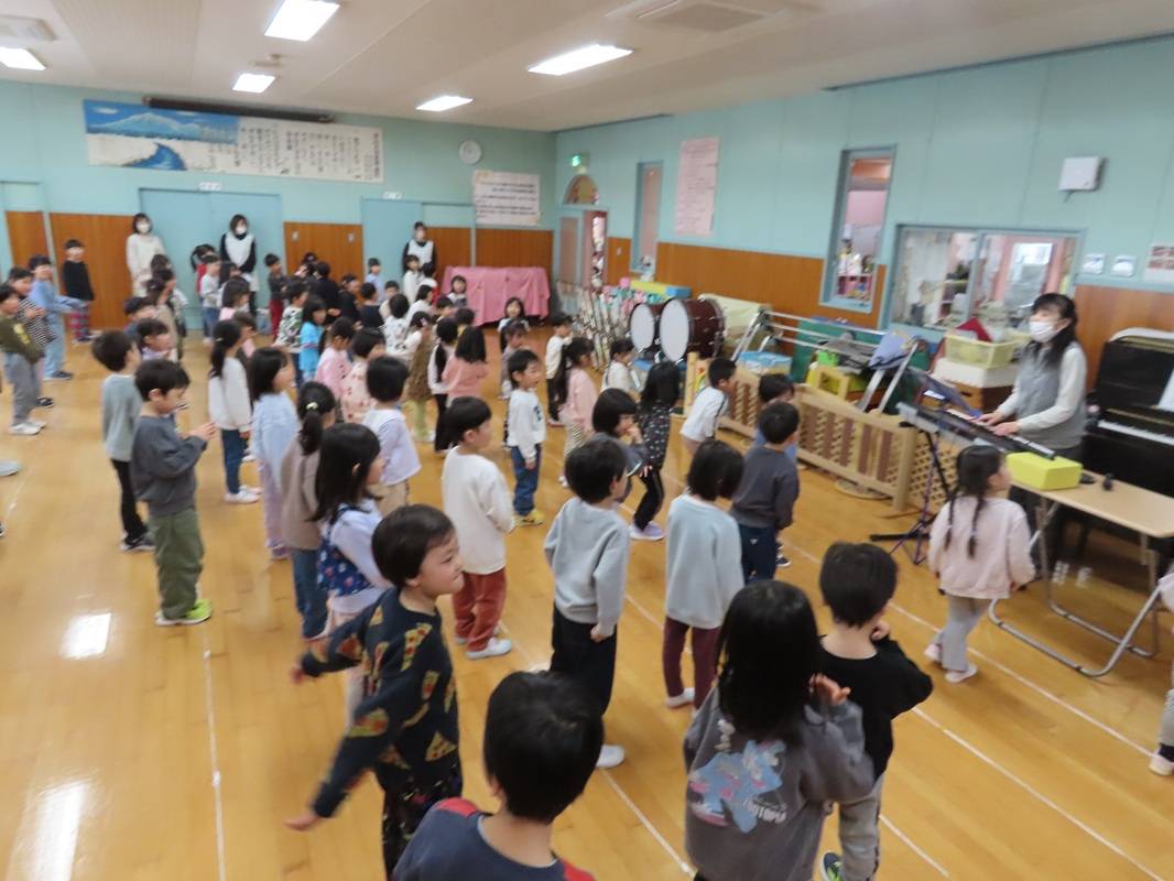 音楽発表会　歌のリハーサル